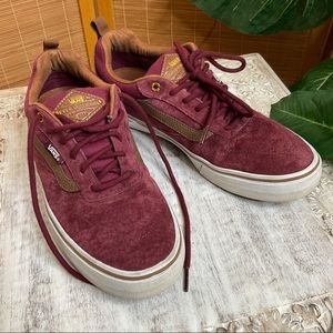 Vans Kyle Walker Pro Red and Brown Skate Shoes Mens size 9.5